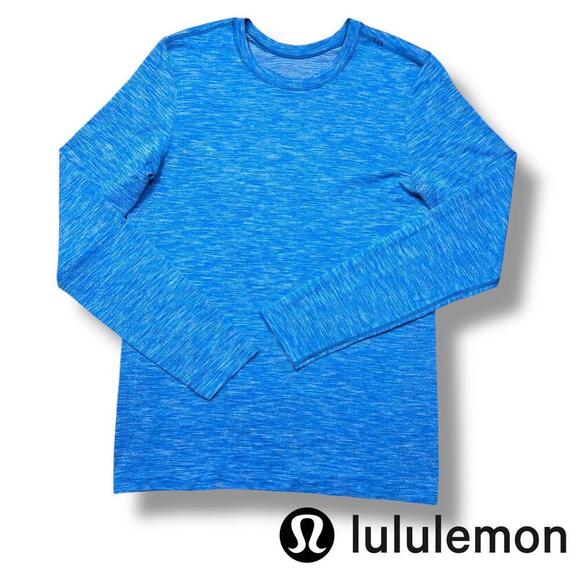Lululemon Metal Vent Tech Long Sleeve Shirt Blue Athletic Running Sz S Gym Lift - Picture 1 of 9